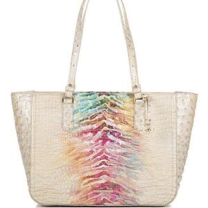 Brahmin Ashlee Ombré Entice Melbourne Bag Leather Tote Purse